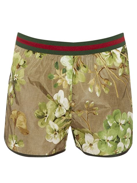 gucci swim shorts brown|Gucci flower bikini.